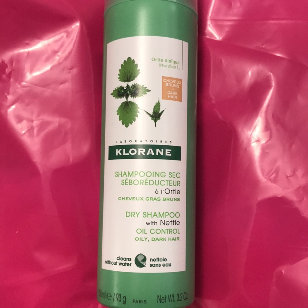 KLORANE  Dry Shampoo with Nettle oil control  dark hair NEW BNIP